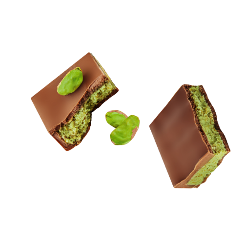 Chocolate Dubái con relleno de pistacho